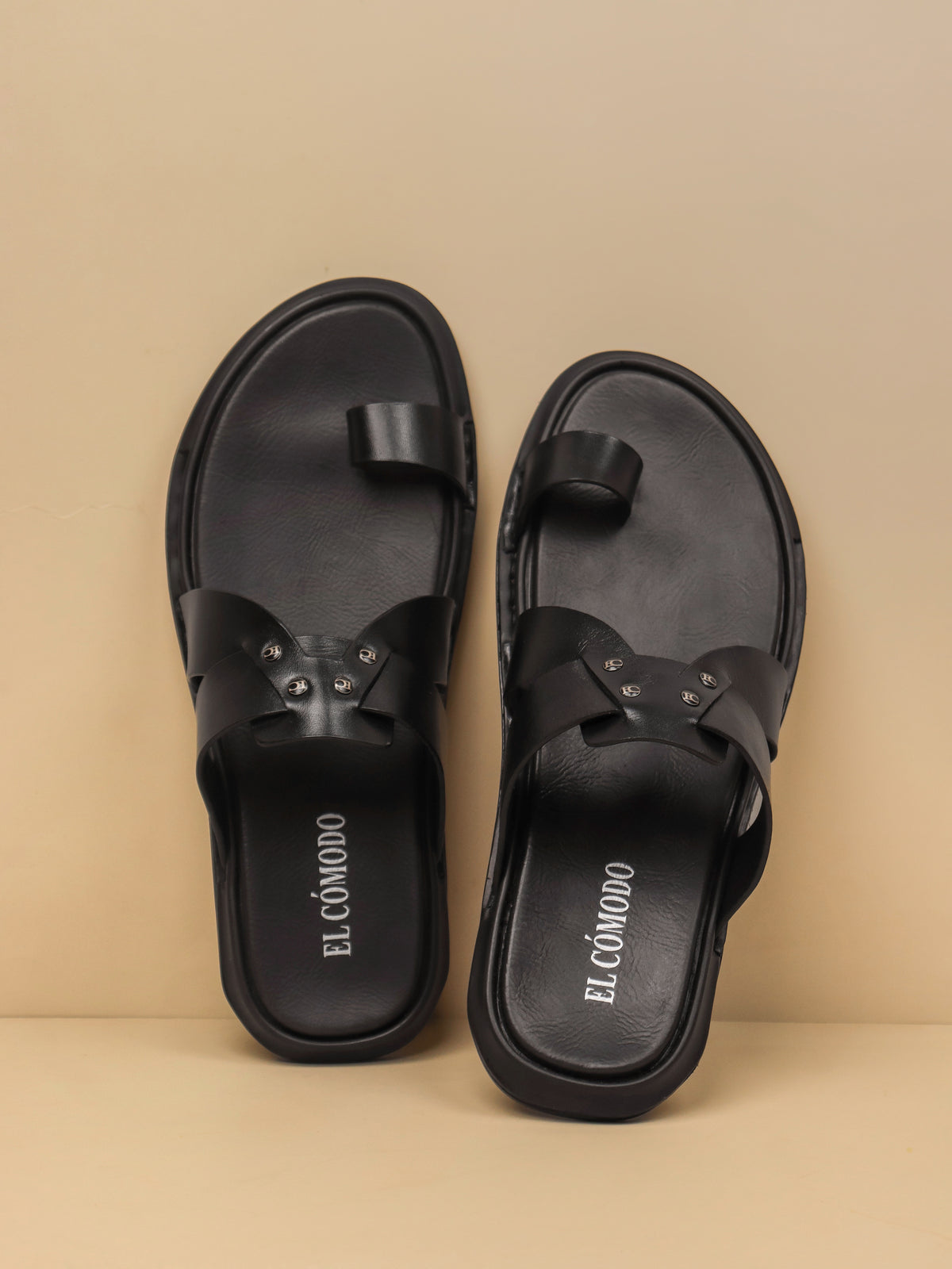 Men's Classic Toe Strap: Black