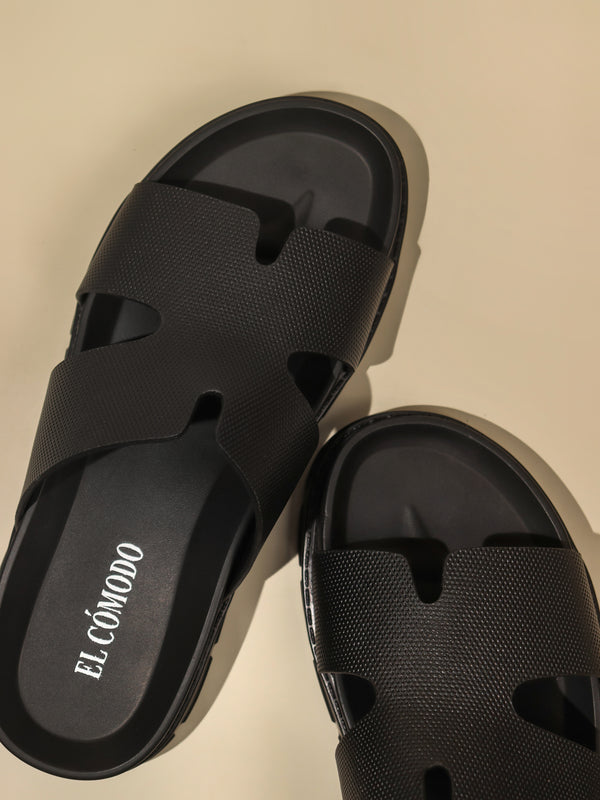 Men's EaseWalk Slippers: Black