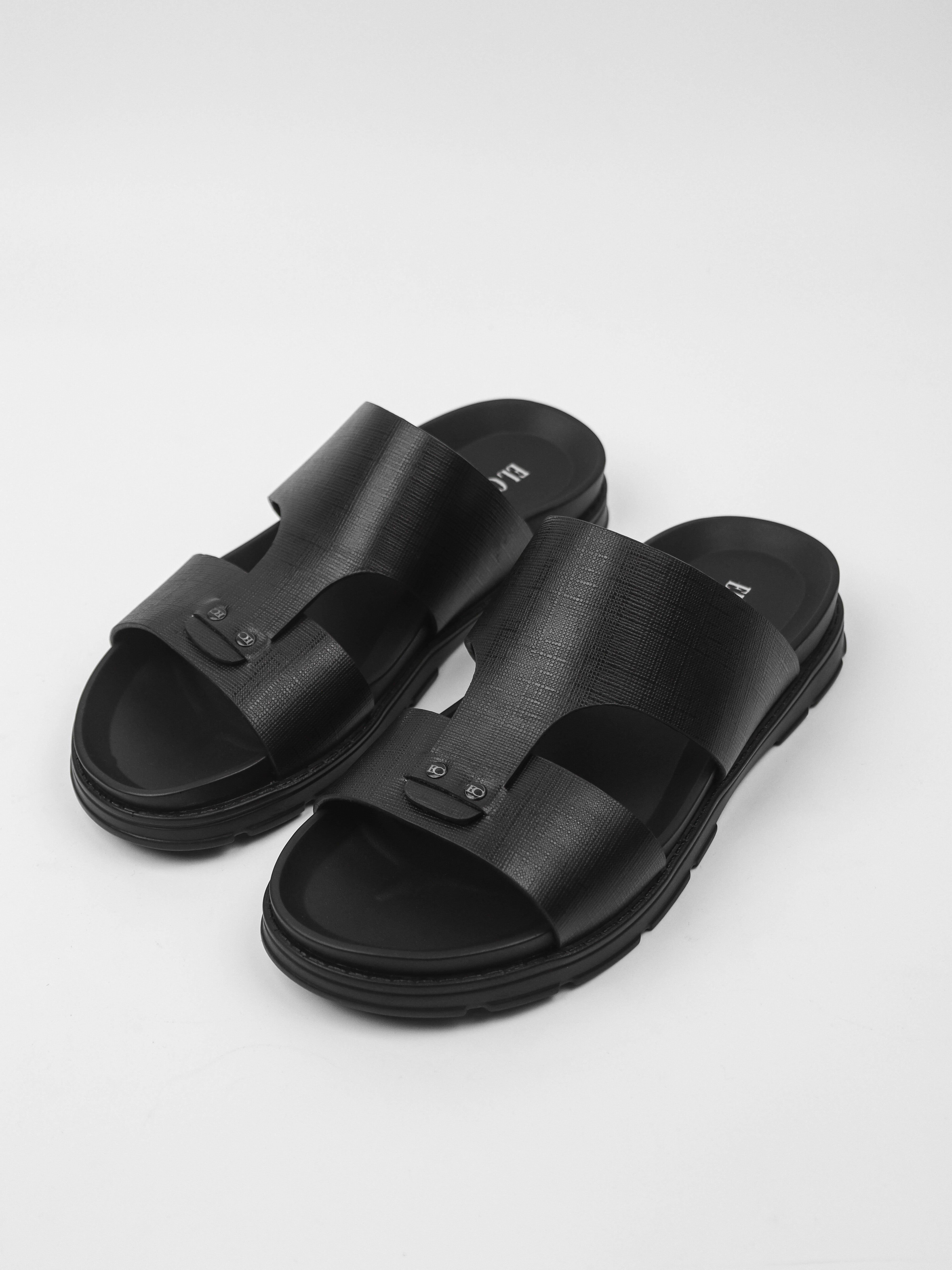 Men's Classic Formal Slippers: Black
