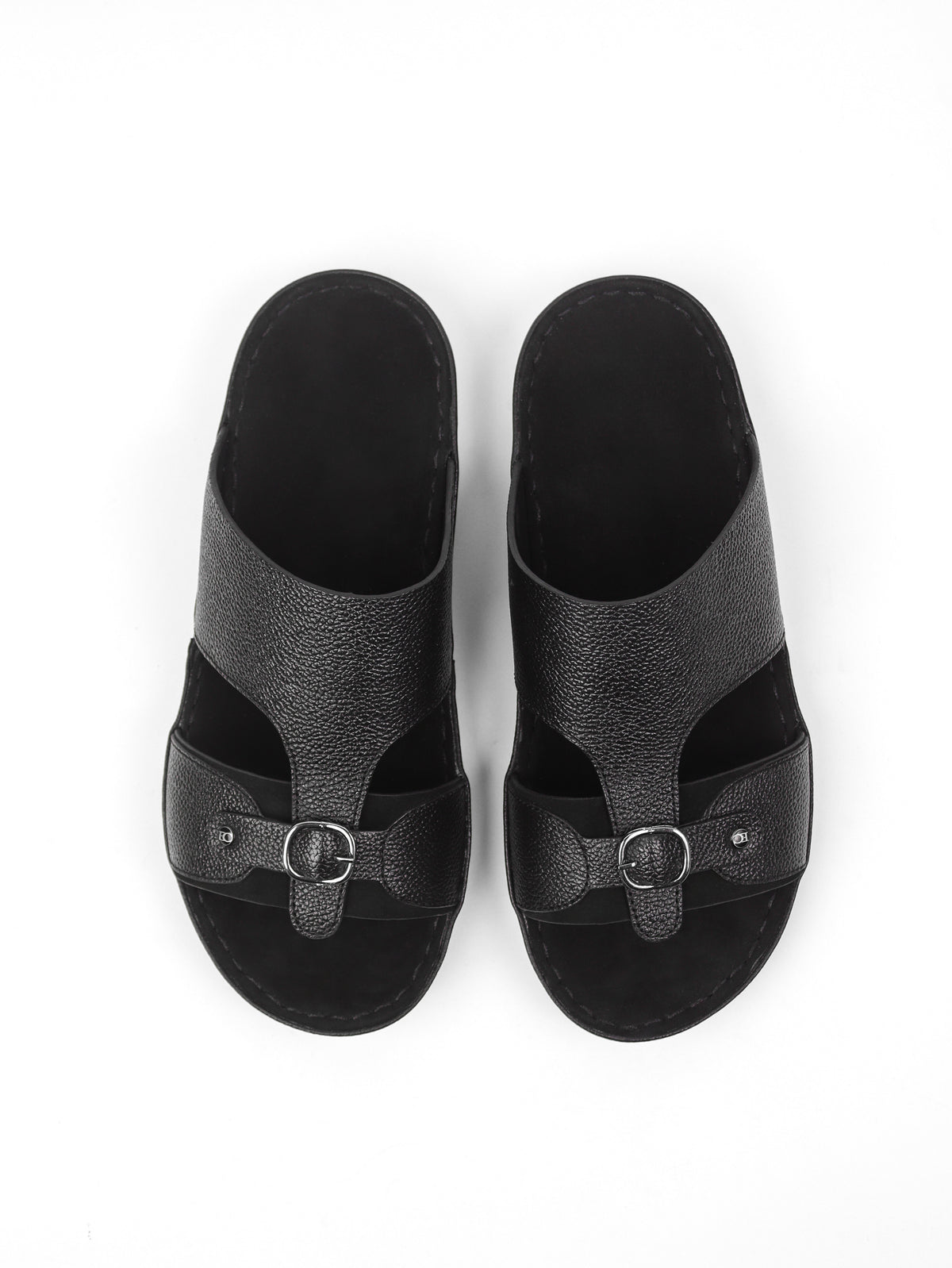 Men's Flat Slippers: Black