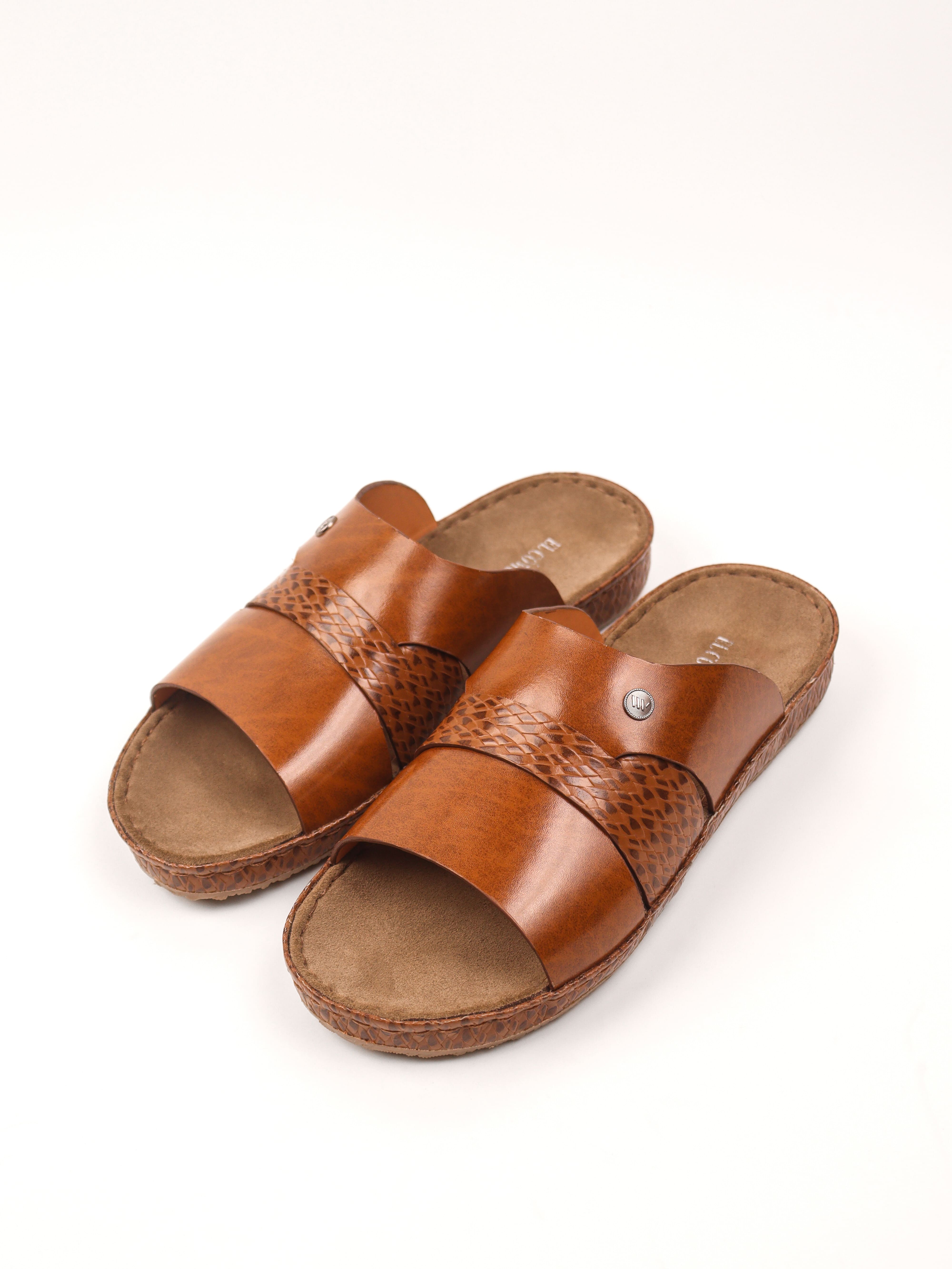 Men's Soft Step Slippers: Tan